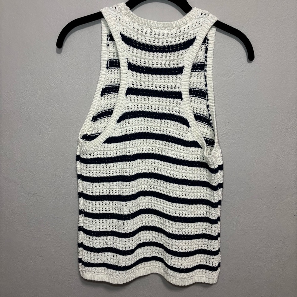 Madewell Crochet-Knit Crewneck Sweater Tank | Size M - Picture 5 of 10
